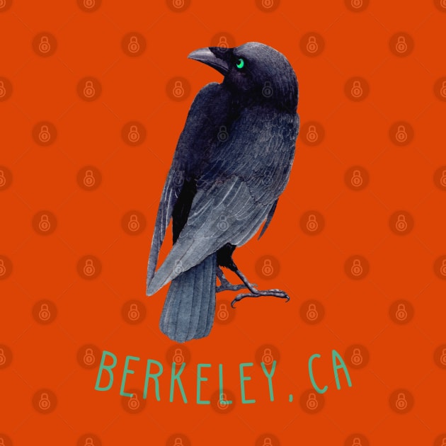 Berkeley California Crow Raven by Pine Hill Goods