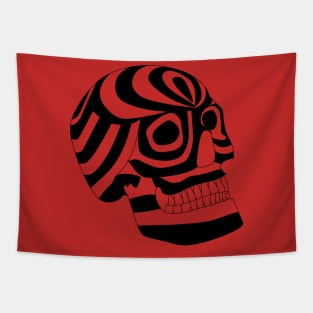 skull strips in sketch pattern vector ecopop Tapestry