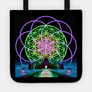 Sacred Geometry - Flower of Life - Road to Awe Remix Tote