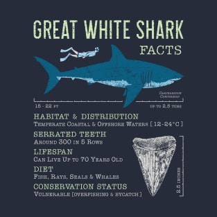 Great White Shark Facts T-Shirt