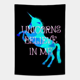 Unicorns Believe in Me Tapestry