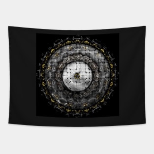 Medieval Gothic Space Metalwork Mandalas Tapestry