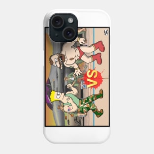 Street Fighter Guile vs Zangief Fight! Phone Case