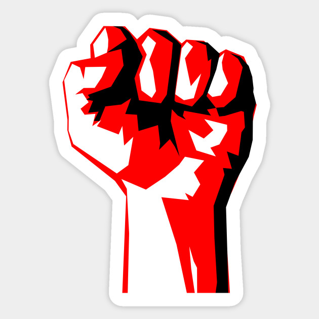 Raise Your Fist And Resist Resist Sticker Teepublic