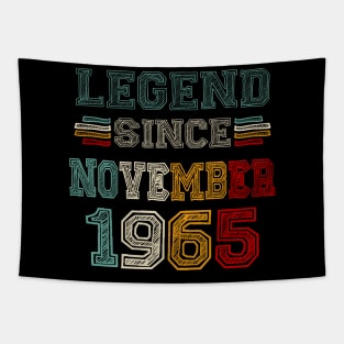 58 Years Old Legend Since November 1965 58th Birthday Tapestry