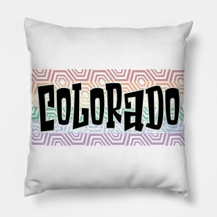 LGBTQ PRIDE EQUAL USA COLORADO Pillow