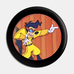 Goofy Max Powerline Dance Painting Pin