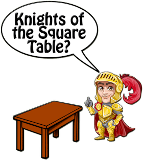 Knights of the Square Table Magnet