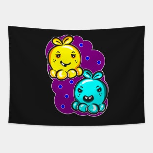 Kawaii Octopus Monster Plushies Tapestry