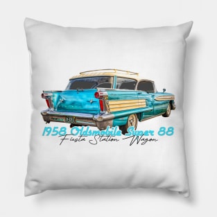 1958 Oldsmobile Super 88 Fiesta Station Wagon Pillow