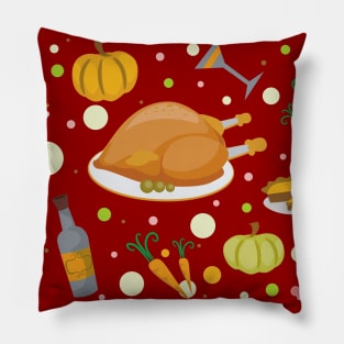 Fall Thanksgiving Pattern Pillow