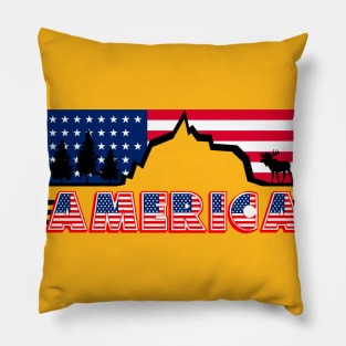 america is a beatiful place Pillow