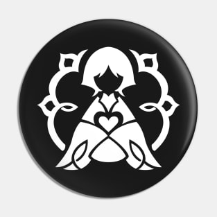 Genshin Impact Scaramouche Emblem - White Pin