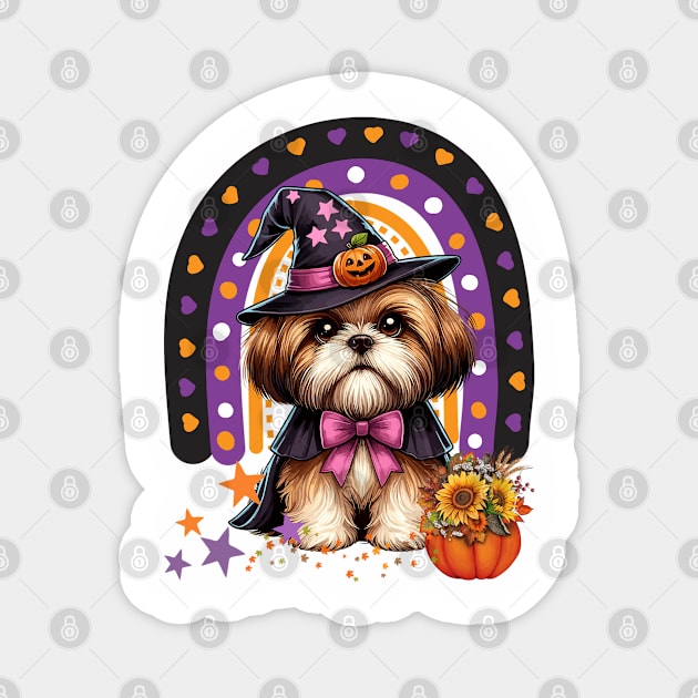 Halloween Shih Tzu Dog Lover Magnet by JessArty