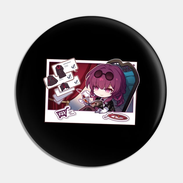 Honkai Star Rail Chibi Kafka Coats Pin by HoyoStan