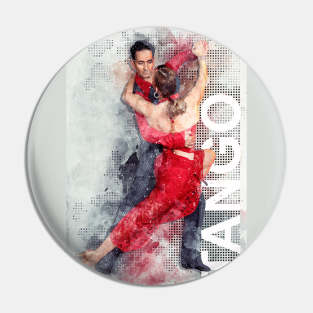 Couple dancing tango Pin