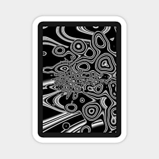 Monochrome Pattern 009 Magnet