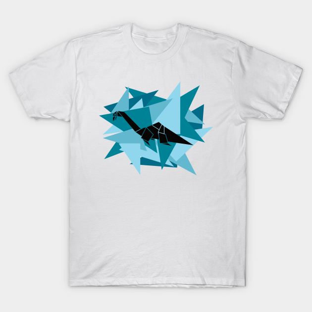 Discover Paper Shards Origami Plesiosaurus - Plesiosaurus - T-Shirt