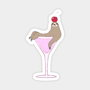 Sloth Cocktail Magnet