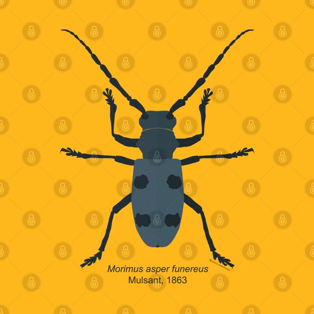 Longhorn beetle Morimus by uncutcreations