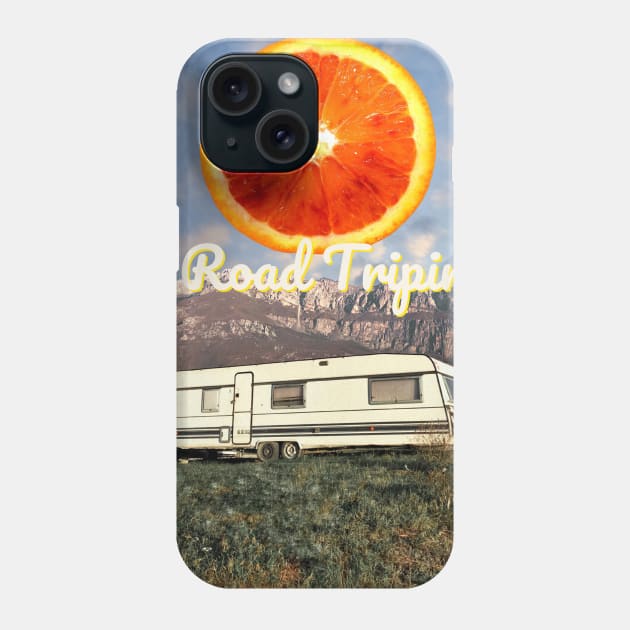 Road Tripping Into The Wild Collage Phone Case by Amourist