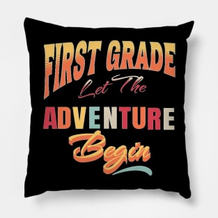 Let The Adventure Begin, Back to School, Happy Teacher Day Gift, Teacher Appreciation, Teach,Teacher Gift Pillow