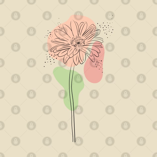 Gerbera in boho style by Catdog