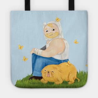 Farm world Finn and Jake - Fionna and Cake / Adventure Time fan art Tote