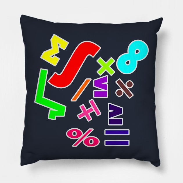 Mathematical formulas Pillow by CreativeIkbar Prints