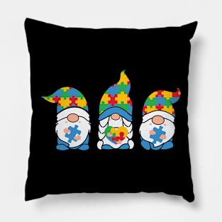 Puzzle Gnome Autism Awareness Gift for Birthday, Mother's Day, Thanksgiving, Christmas Pillow