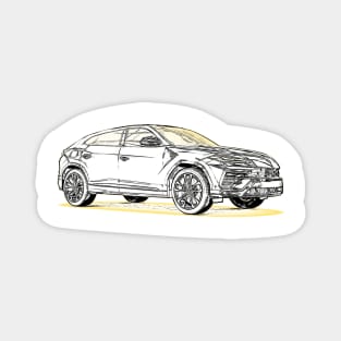 Urus Wireframe Magnet