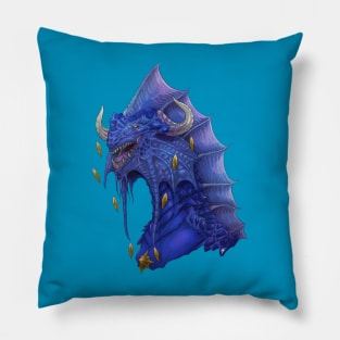 Sapphire Dragon Bust Pillow