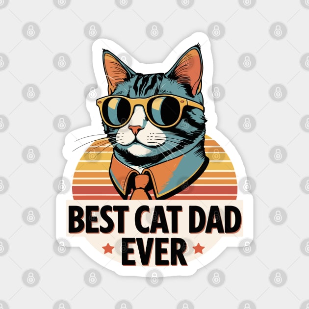 Best Cat Dad Ever Magnet by Urbanprint