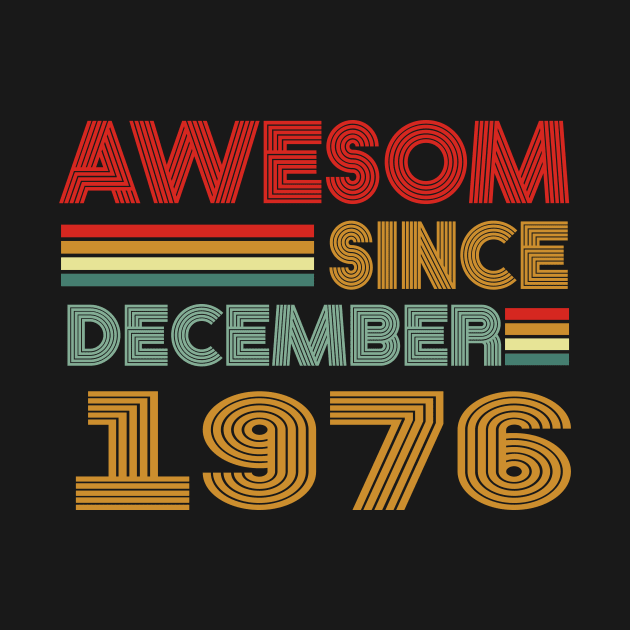 47th birthday awesom since december 1976 by MetalHoneyDesigns