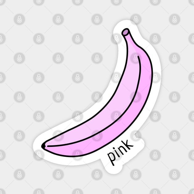 Pink Banana Magnet by Lolebomb