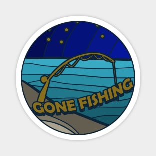 Gone fishing Magnet