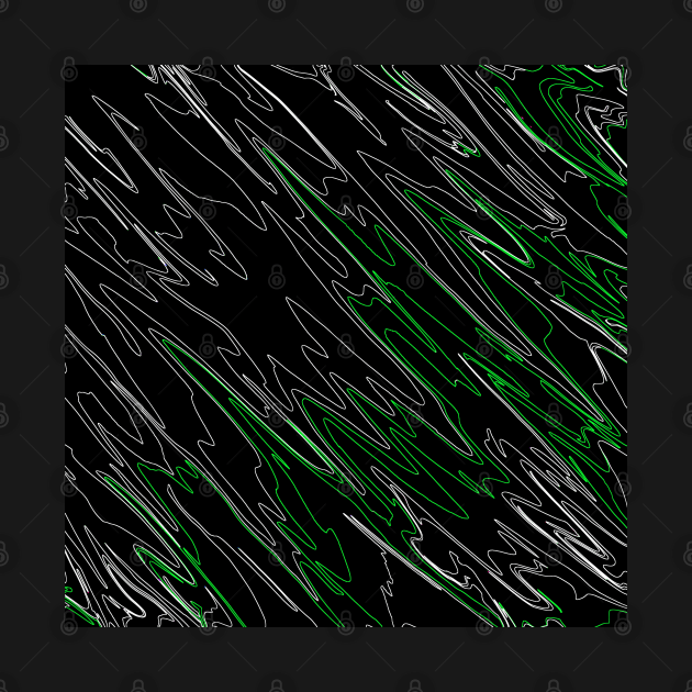 Marbled Black Green by BlakCircleGirl