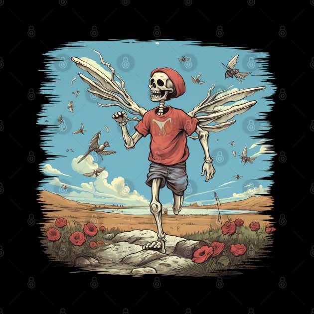 Passing Summer Skeleton Catches Up With Summer by FrogandFog