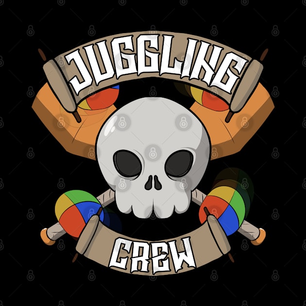 Juggling crew Jolly Roger pirate flag by RampArt