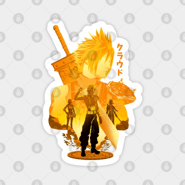 Mercenary Soldier Cloud Magnet by HyperTwenty