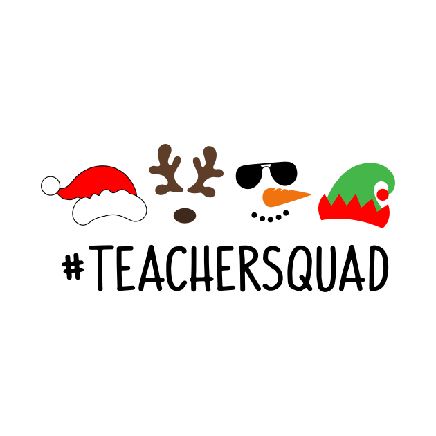 Teacher Squad Christmas Santa's Favorite Teacher Gifts Women by William