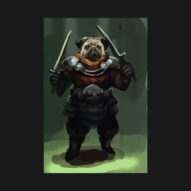 Pug warrior by HELLINISMOS