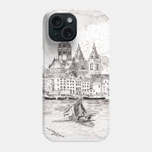 Saint Nicholas Basilica Cathedral Amsterdam City Netherlands Travel Art Phone Case