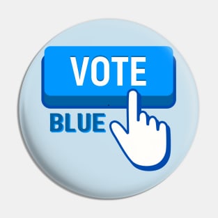 VOTE BLUE Pin