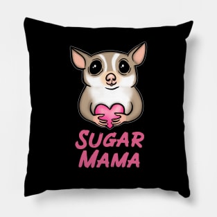 Sugar Mama, Pink, for Sugar Glider Lovers Pillow