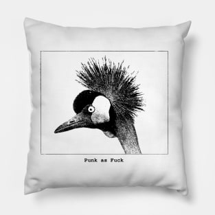 Punk as Fxck Bird Pillow