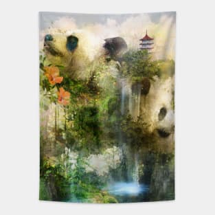 Panda Island Tapestry