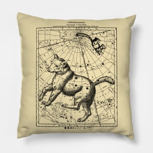 Ursa Major and Minor Constellation Map - Aesthetic, Astronomy, Space Pillow