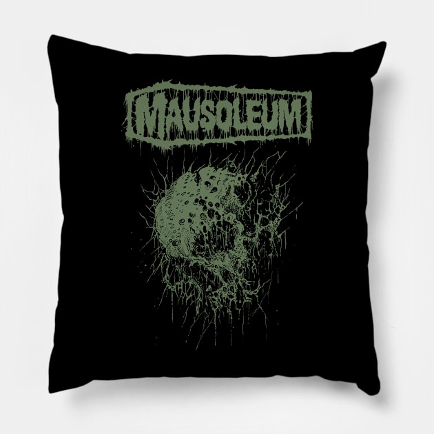 MAUSOLEUM - Rotten Skull Pillow by TheZombieCult of MAUSOLEUM