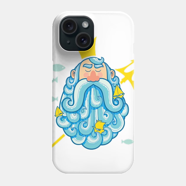 Neptune Portrait Phone Case by Malchev